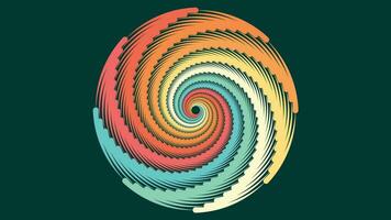 abstrakt spiral spinning runda virvel stil bakgrund. vektor