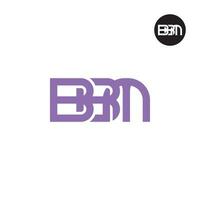 brev bbm monogram logotyp design vektor