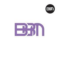 Brief bbm Monogramm Logo Design vektor