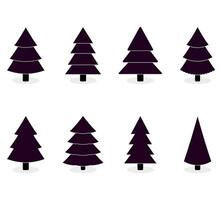 Weihnachten Baum schwarz Weiß Farbe zu Urlaub Design. Weihnachten Baum, Grün Weihnachten gestalten Illustration vektor