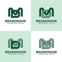 modern Brief dm Monogramm Logo Satz, geeignet zum Geschäft mit dm oder md Initialen vektor