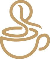 kaffekopp logotyp vektor