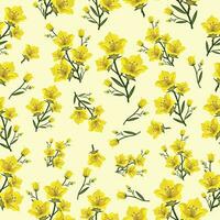 gul blommor, ett illustration av blommig vektor