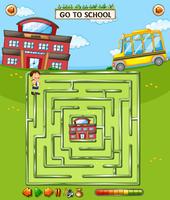 Kinder Schule Labyrinth Spiel vektor
