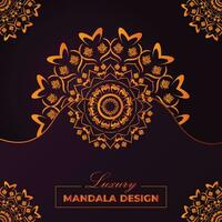 Luxus-Mandala-Design. vektor