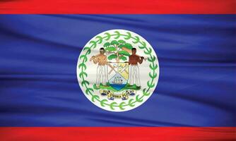 Illustration von belize Flagge und editierbar Vektor belize Land Flagge