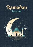 islamisch Gruß Karte, Ramadan Vorlage. Ramadan karem. Poster, Medien Banner. vektor
