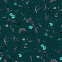 Blumen- Fantasie webt Textil- Harmonie. vektor