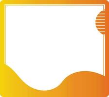 Orange Welle Geschäft Banner Vektor