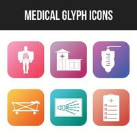 Medical Icons Pack für den persönlichen und kommerziellen Gebrauch. vektor