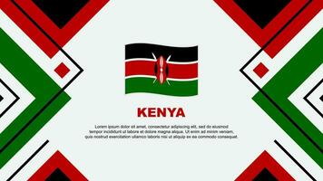 Kenia Flagge abstrakt Hintergrund Design Vorlage. Kenia Unabhängigkeit Tag Banner Hintergrund Vektor Illustration. Kenia Illustration