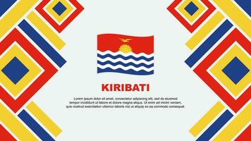kiribati Flagge abstrakt Hintergrund Design Vorlage. kiribati Unabhängigkeit Tag Banner Hintergrund Vektor Illustration. kiribati