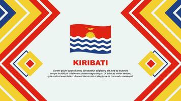 kiribati flagga abstrakt bakgrund design mall. kiribati oberoende dag baner tapet vektor illustration. kiribati design