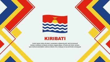 kiribati Flagge abstrakt Hintergrund Design Vorlage. kiribati Unabhängigkeit Tag Banner Hintergrund Vektor Illustration. kiribati Banner