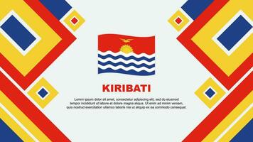 kiribati Flagge abstrakt Hintergrund Design Vorlage. kiribati Unabhängigkeit Tag Banner Hintergrund Vektor Illustration. kiribati Karikatur