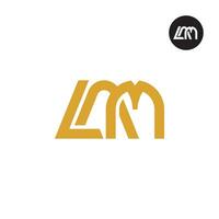 Brief lam Monogramm Logo Design vektor