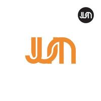 Brief jum Monogramm Logo Design vektor