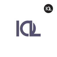 Brief iol Monogramm Logo Design vektor