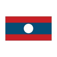 Laos Flagge Symbol Vektor Vorlage