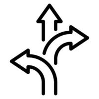 Richtungsliniensymbol vektor