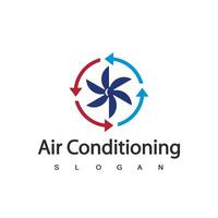 Klimaanlagen-Logo, HVAC-Logo-Konzept vektor
