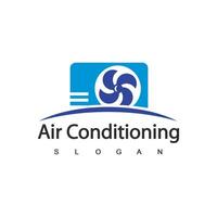 Klimaanlagen-Logo, HVAC-Logo-Konzept vektor