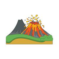 Vulkan Berg Illustration vektor