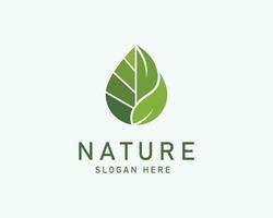 Natur Logo kreativ Blatt Gesundheit Design Konzept Illustration vektor