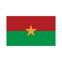 flagga Burkina faso ikon vektor