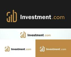 Investition Logo kreativ Wachstum Geschäft Marke Zeichen Symbol Pfeil vektor