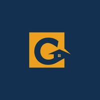 branding identitet företags- vektor logotyp g design