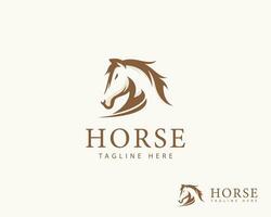 Pferd Logo kreativ Design Vektor Tier Geist Lauf Leistung Zeichen Symbol Geschäft Kopf