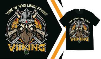 viking t-shirt design, beställnings- vikings t-shirt grafik, viking krigare tröja, kläder beställnings- design skriva ut mockup. vektor