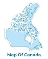 Kanada einfach Gliederung Karte Vektor Illustration