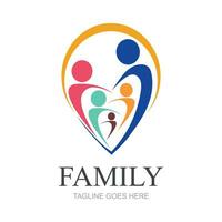 Design-Vorlage für das Familienlogo - Vektor