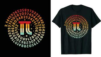 glücklich Pi Tag 3.14 Shirt, Pi Nummer Shirt, Pi Tag Shirt, 3.14 Shirt, Mathematik Liebhaber Geschenk, Wissenschaft Liebhaber T-Shirts, Mathematik Lehrer t Shirt, Schule T-Shirt, komisch Pi Nummer Hemd vektor