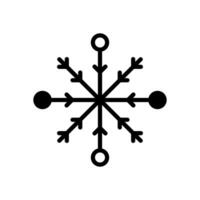 Schneeflocke Symbol Vektor Design Vorlage