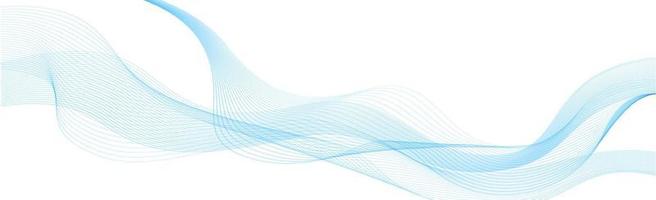 Lautstärkelinien auf blauem Hintergrund - Panorama-Vektorhintergrund vektor