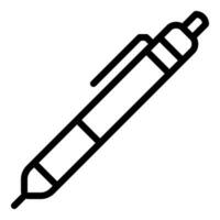 Stift Symbol oder Logo Illustration Gliederung schwarz Stil vektor