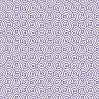 lila nahtlos abstrakt geometrisch japanisch überlappend Kreise Linien und Wellen Muster vektor