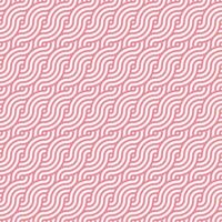rosa sömlös geometrisk japansk cirklar virvlar och vågor mönster vektor