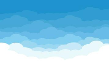 Himmel und Wolken Hintergrund. Netz Banner. Vektor