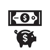 Vektor Geld Symbol, finanziell Vektor Symbol.