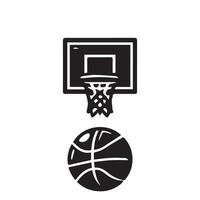 Basketball Symbol perfekt zum Logos, Statistiken und Infografiken. vektor