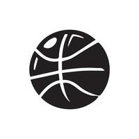 Basketball Symbol perfekt zum Logos, Statistiken und Infografiken. vektor