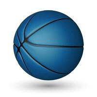 Basketball Ball isoliert auf ein Weiß Hintergrund. realistisch Vektor Illustration