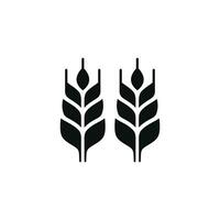 Weizen Symbol isoliert auf Weiß Hintergrund vektor