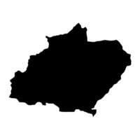 Norden Gouvernorat Karte, administrative Aufteilung von Libanon. Vektor Illustration.