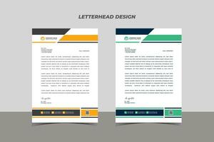 professionell brev design mall vektor