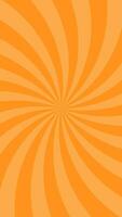 einfach gebogen Licht Orange radial Linien bewirken Vektor Hintergrund